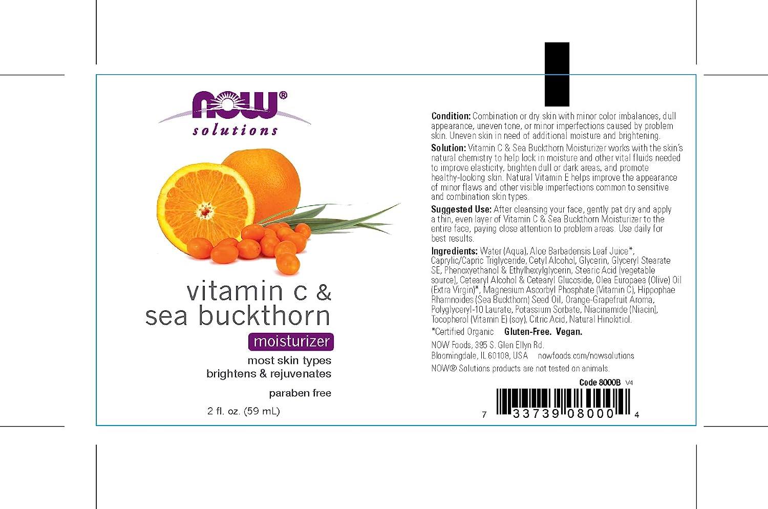 NOW VIt C & Sea Buckthorn Face Moist 2oz