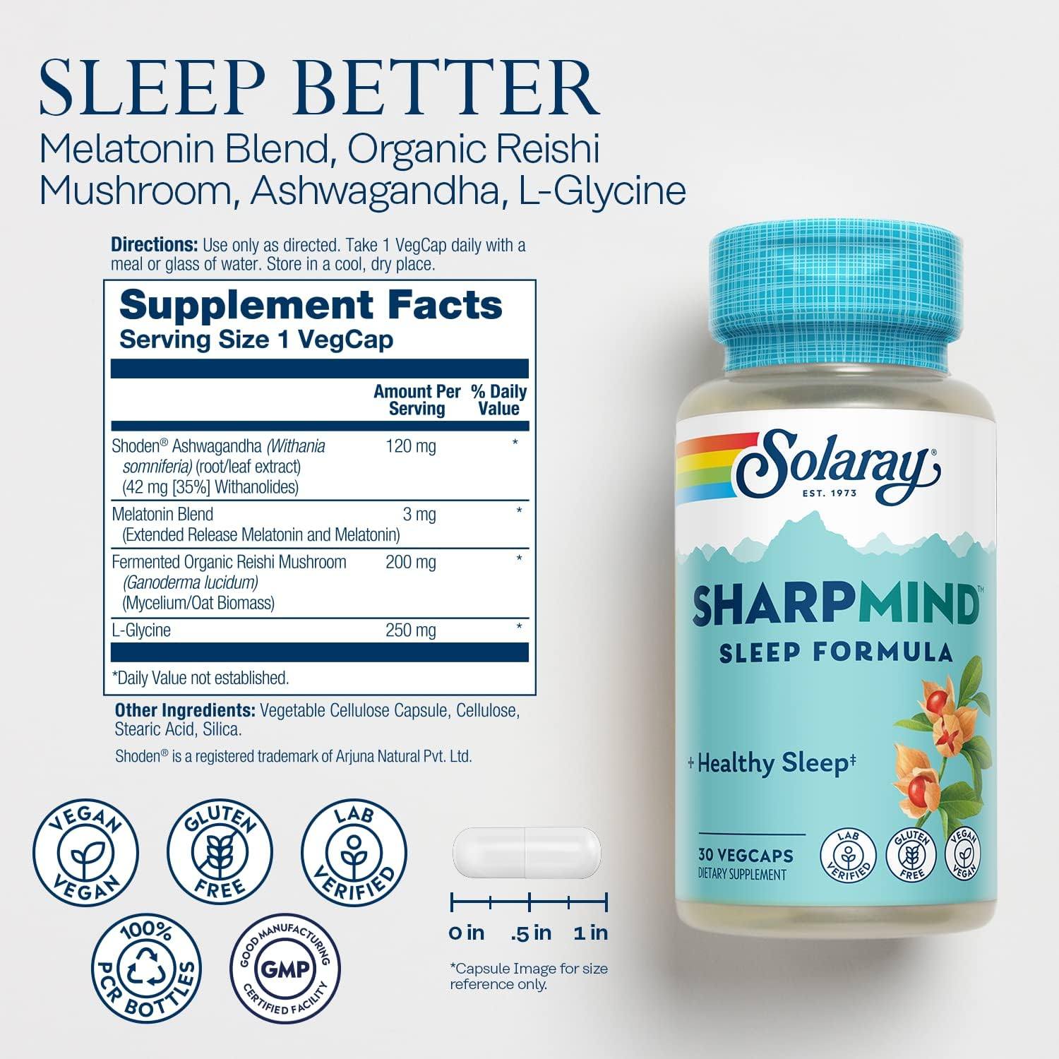Solaray Sharpmind Sleep 30ct