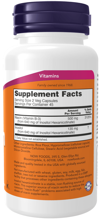 Now No Flush Niacin 250mg 90cp