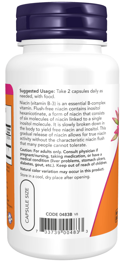 Now No Flush Niacin 250mg 90cp
