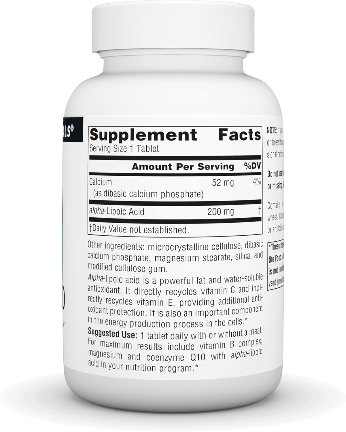 Source Naturals Alpha Lipoic 200mg 120tb