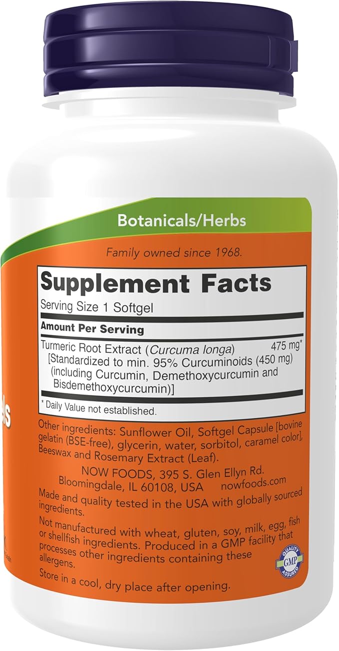 Supplements - Now Curcumin 450mg 120sg