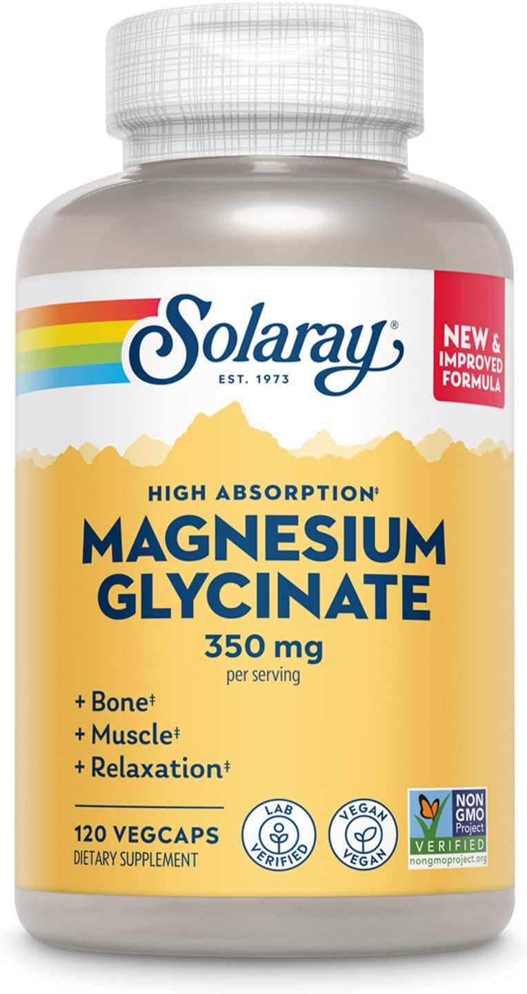 Solaray Mag Glycinate 350mg 120ct