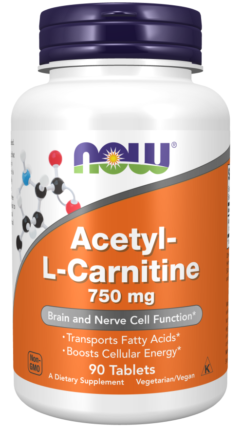 Now Acetyl-L Carnitine 750mg 90ct