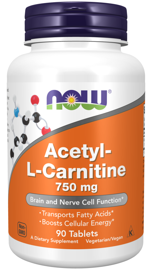 Now Acetyl-L Carnitine 750mg 90ct-[HealthWay]