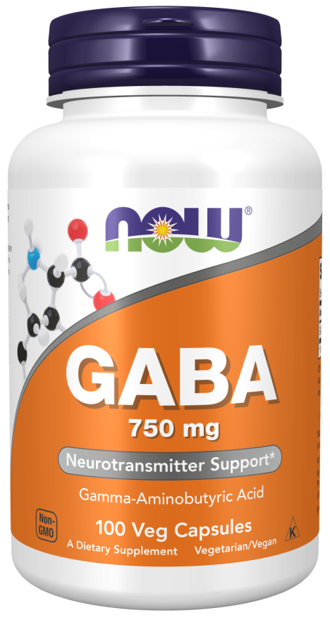 Supplements - Now Gaba 750mg 100vc