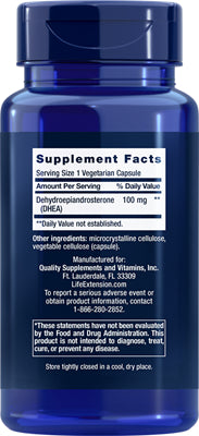 Life Ext DHEA 100mg 60cp-[HealthWay]