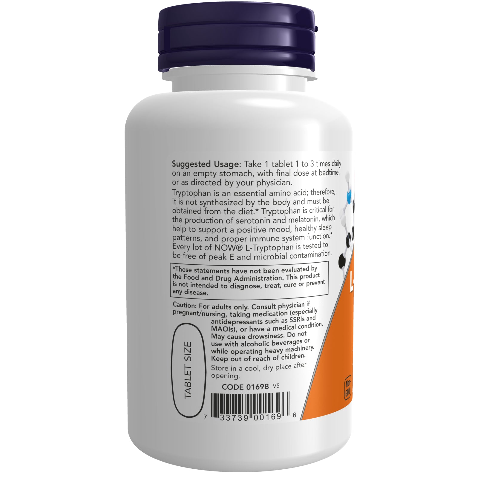 Now L-Tryptophan 1000mg 60tb-[HealthWay]