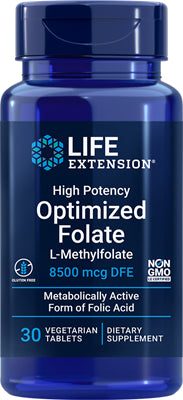 Life Extension Optimized Folate 5mg 30vc-[HealthWay]