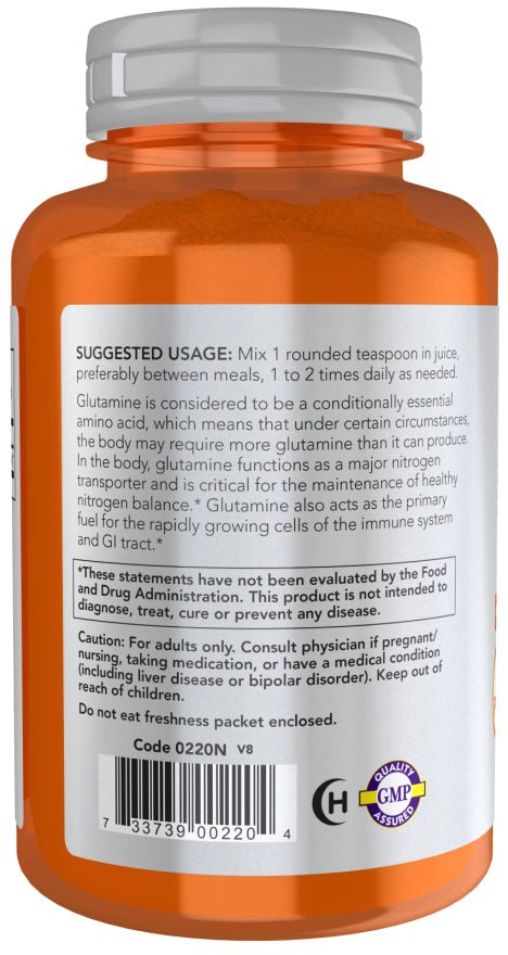 Now L-GlutaminePwd16oz-[HealthWay]