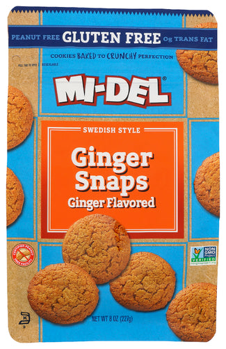 Midel Cookie Ginger Snap Guten Free 8oz