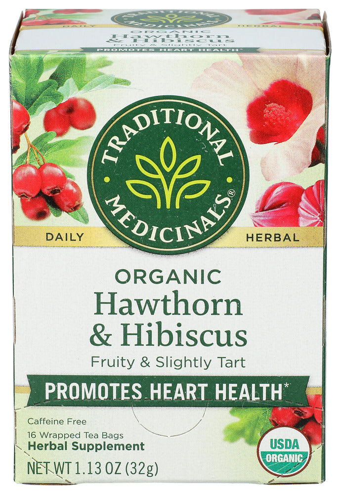 Traditional Medicinals Hawthorn Hibiscus 16bg