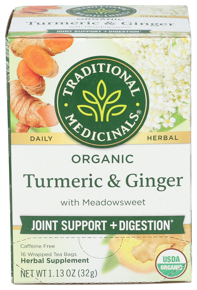 Traditional Medicinals Turmeric Meadowsweet & Ginger 16 bg
