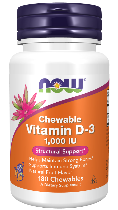 Now Vit D-3 1000iu 180ch-[HealthWay]