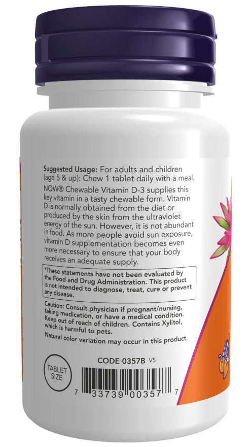 Now Vit D-3 1000iu 180ch-[HealthWay]