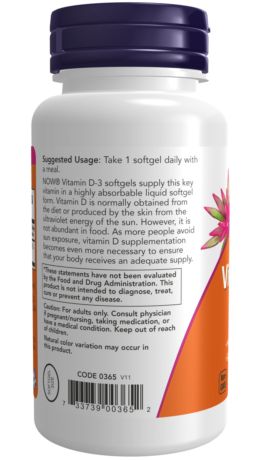 Now Vit D-3 1000iu 360sg-[HealthWay]