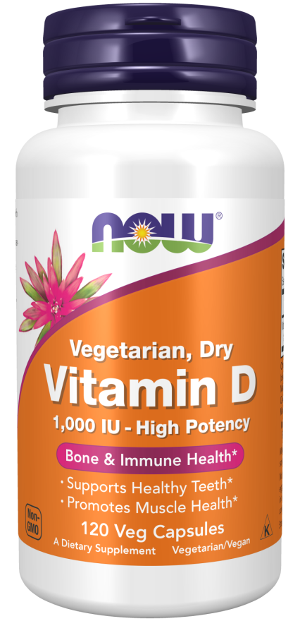 Now Vit D Dry 1000IU 120vc-[HealthWay]