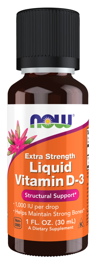 Now Vit D-3 1000iu Liq 1oz-[HealthWay]