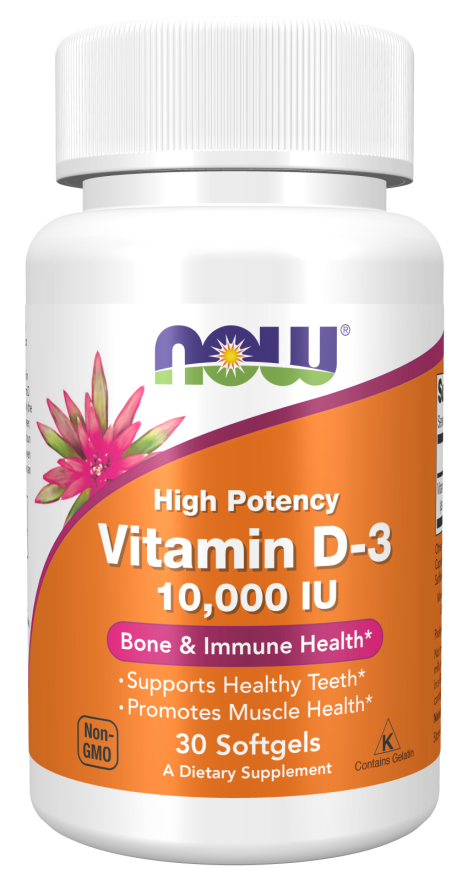 Supplements - Now Vit D-3 10,000 IU 30sg