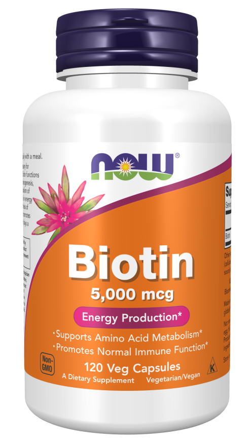 Now Biotin 5000mcg 120vc-[HealthWay]