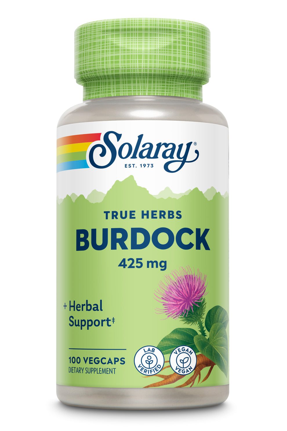 Solaray Burdock Root 425mg 100cp-[HealthWay]