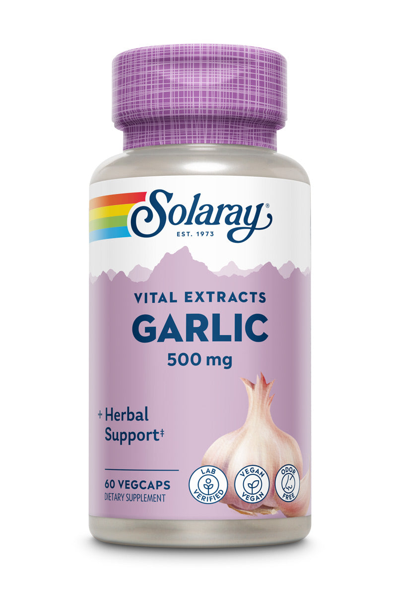 Solaray Garlic 500mg 60pl-[HealthWay]