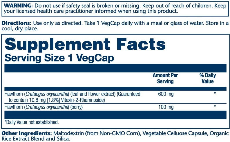 Solaray One Daily Hawthorn Ext 30cp-[HealthWay]