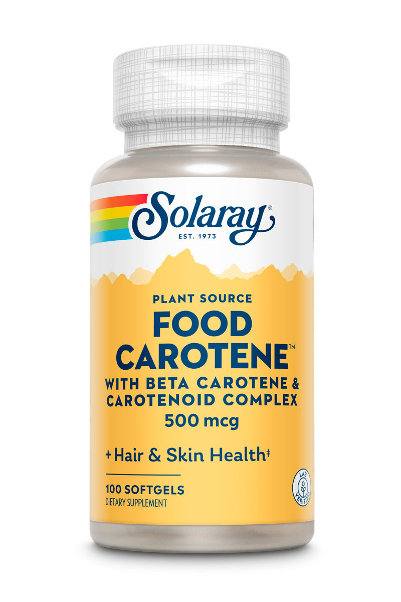 Solaray Food Carotene 10,000iu 100sg-[HealthWay]