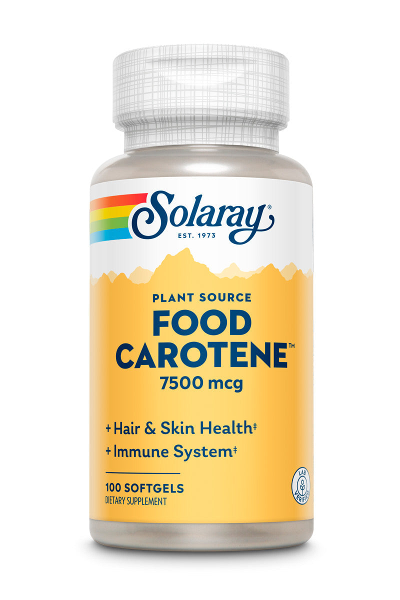 Solaray Food Carotene 25,000iu 100sg-[HealthWay]