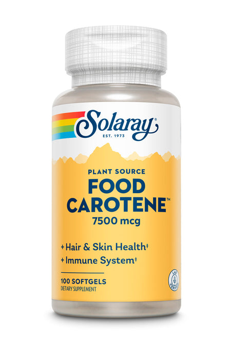 Solaray Food Carotene 25,000iu 100sg-[HealthWay]