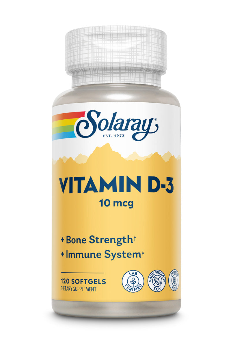 Solaray Vit D 400IU 120sg-[HealthWay]