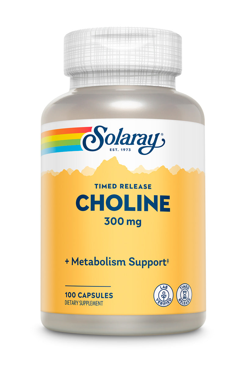 Solaray Choline TR 300mg 100cp-[HealthWay]
