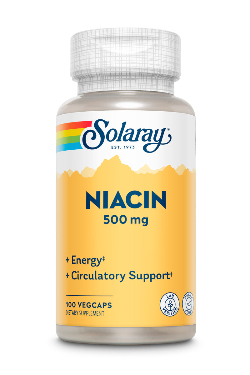 Solaray Niacin 500mg 100cp-[HealthWay]