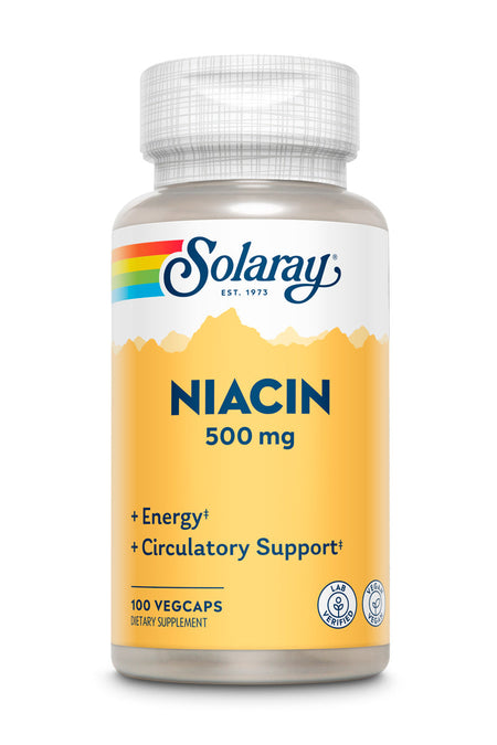 Solaray Niacin 500mg 100cp-[HealthWay]