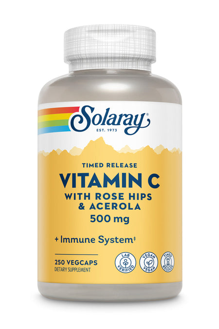 Solaray Vit C 500mg Two Stage Timed Release 250cp