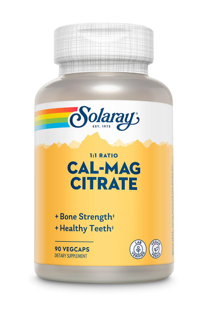 Solaray Cal Mag Citrate 1:1 90ct-[HealthWay]