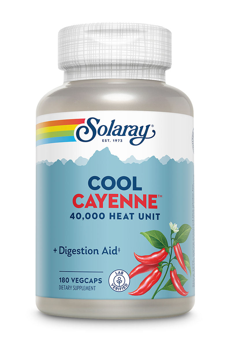 Solaray Cool Cayenne 40000hu 180cp-[HealthWay]