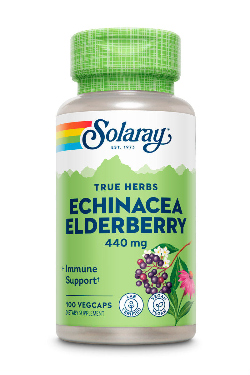 Solaray Echinacea Elderberry 100cp-[HealthWay]