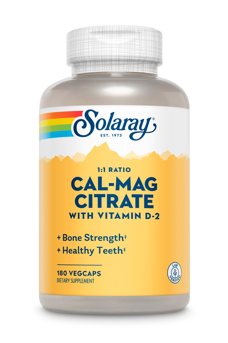 Solaray Cal Mag Citrate/D 1:1 180cps-[HealthWay]