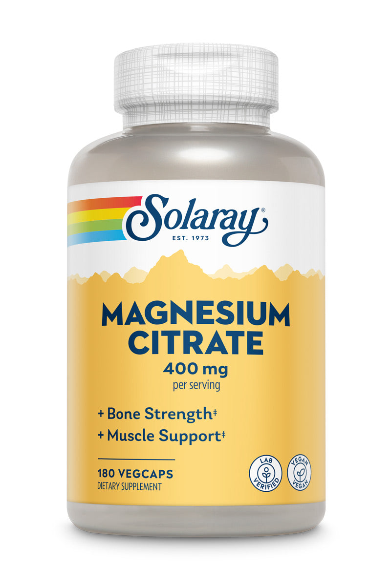 Solaray Mag Citrate 400mg 180ct-[HealthWay]
