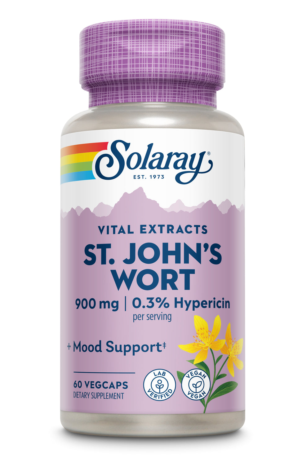 Solaray St Johns Wort Two Daily 60cp-[HealthWay]