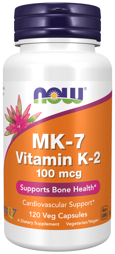 Now Vit K-2  MK-7 100mcg 120vc-[HealthWay]