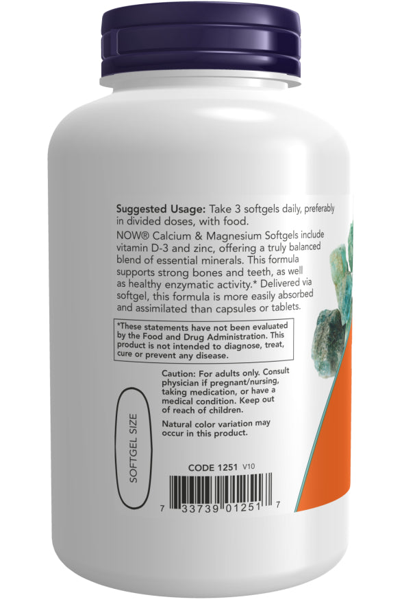 Now Calcium &amp; Magnesium 120sg-[HealthWay]