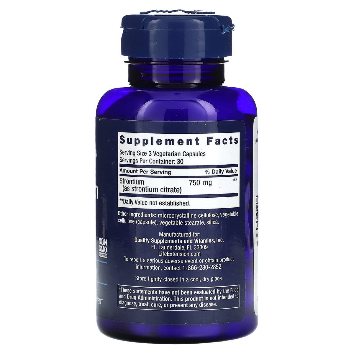 Life Extension Strontium HealthWay Nutrition