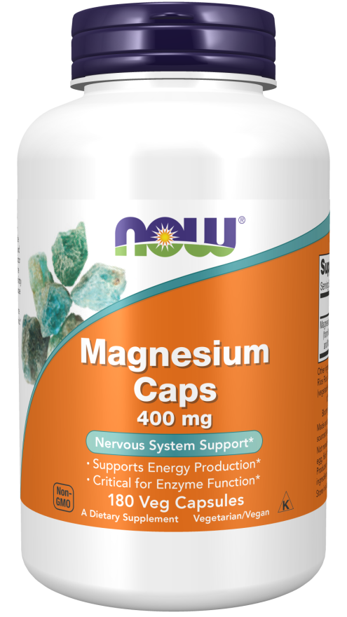 Now Magnesium Caps 400mg 180cp