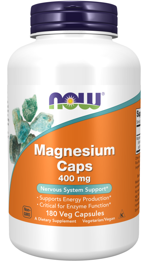 Now Magnesium Caps 400mg 180cp-[HealthWay]