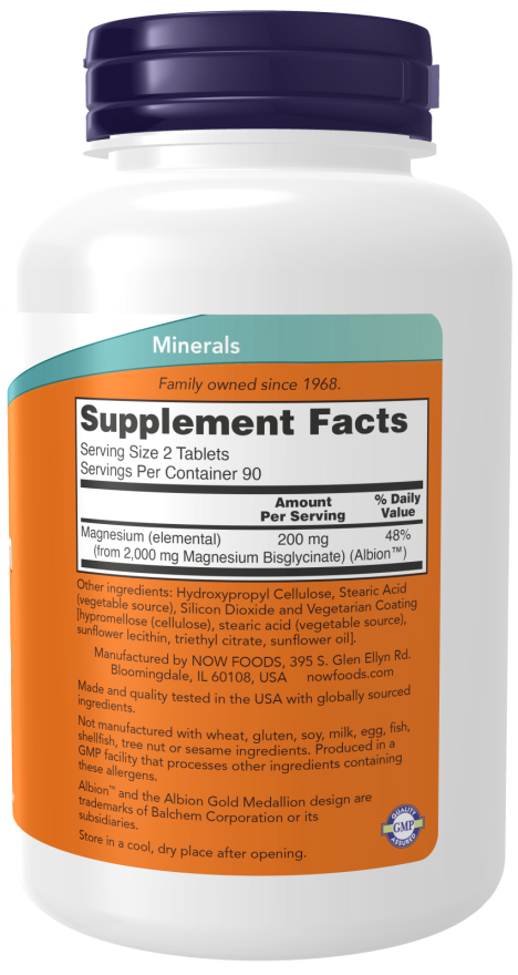 Now Magnesium Glycinate 180tb-[HealthWay]