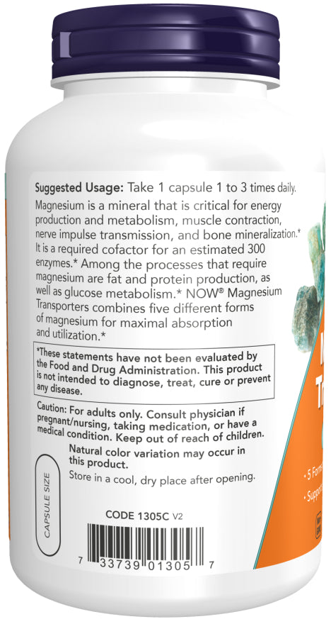 NOW MAGNESIUM TRANSPORTERS 180 VCAPS-[HealthWay]