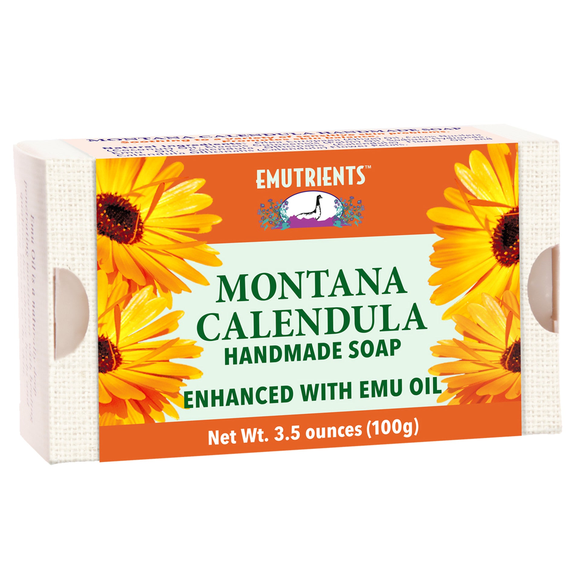 emu oil soap bar with calendula