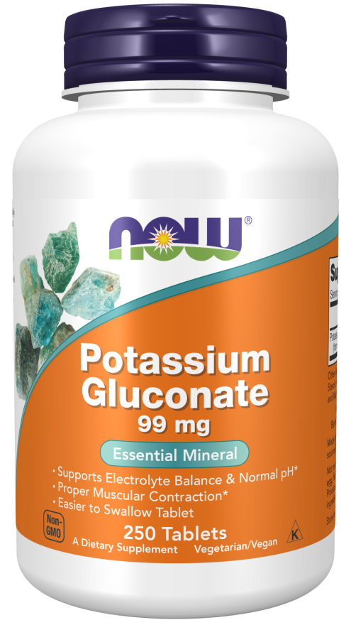 Now Potassium Gluc 99mg 250t
